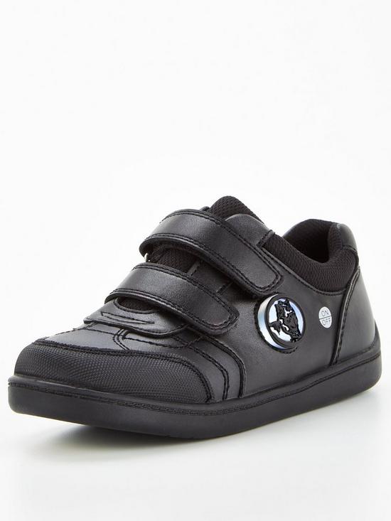 front image of v-by-very-toezone-at-v-by-very-boys-dinosaur-lights-leather-school-shoe-black