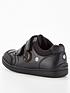  image of v-by-very-toezone-at-v-by-very-boys-dinosaur-lights-leather-school-shoe-black