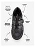  image of v-by-very-toezone-at-v-by-very-boys-dinosaur-lights-leather-school-shoe-black