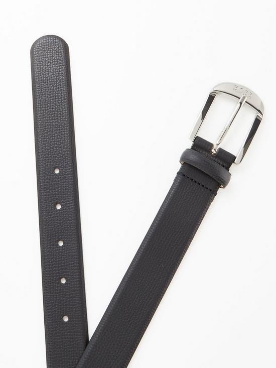 back image of boss-nicole-leather-belt-black