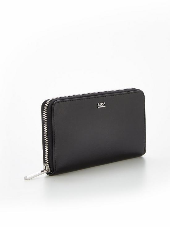 back image of boss-nathalie-zip-around-purse-black