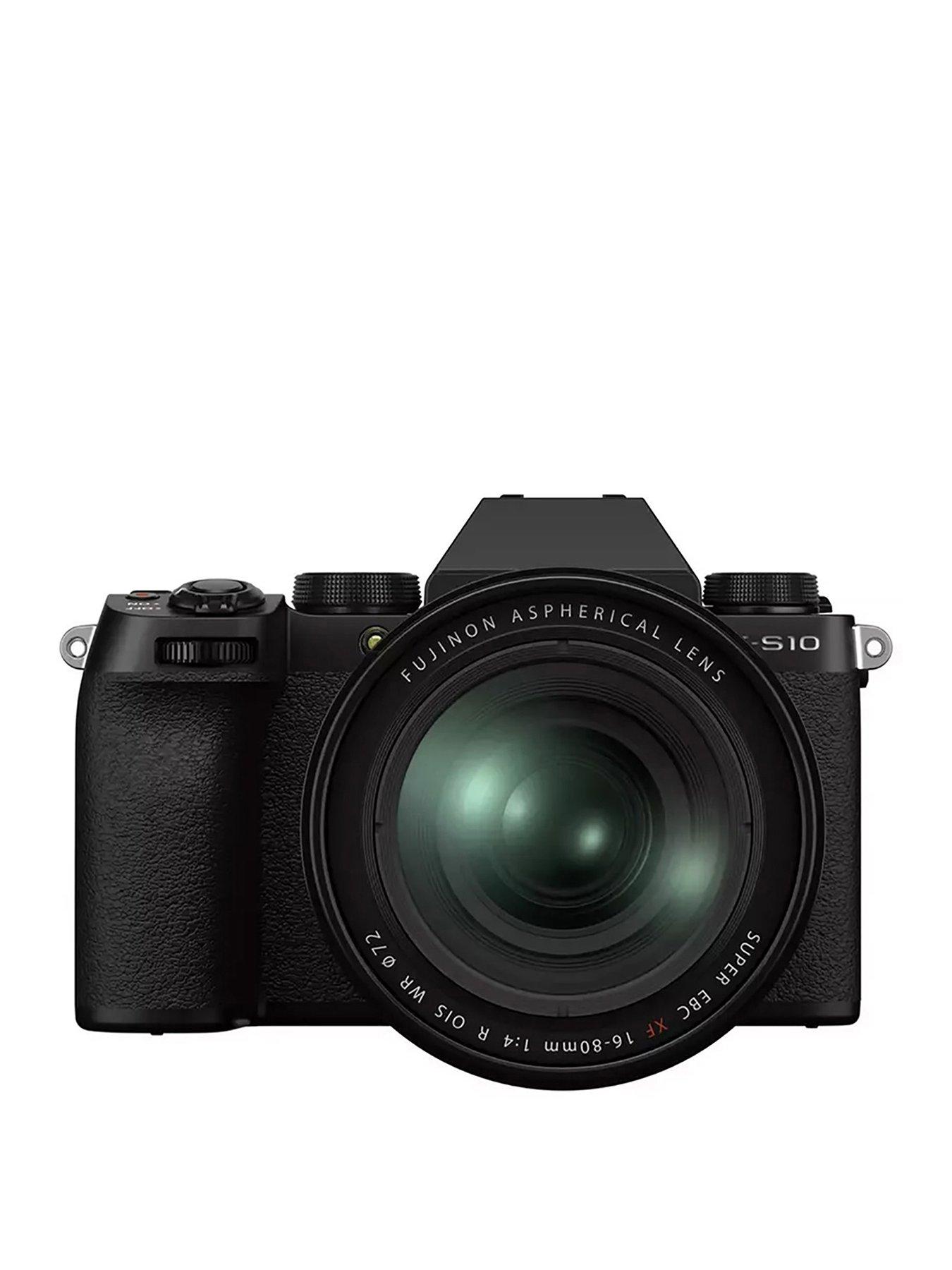 Fujifilm X-S10 Mirrorless Digital Camera with XF16-80mmF4 R OIS WR Lens - Black