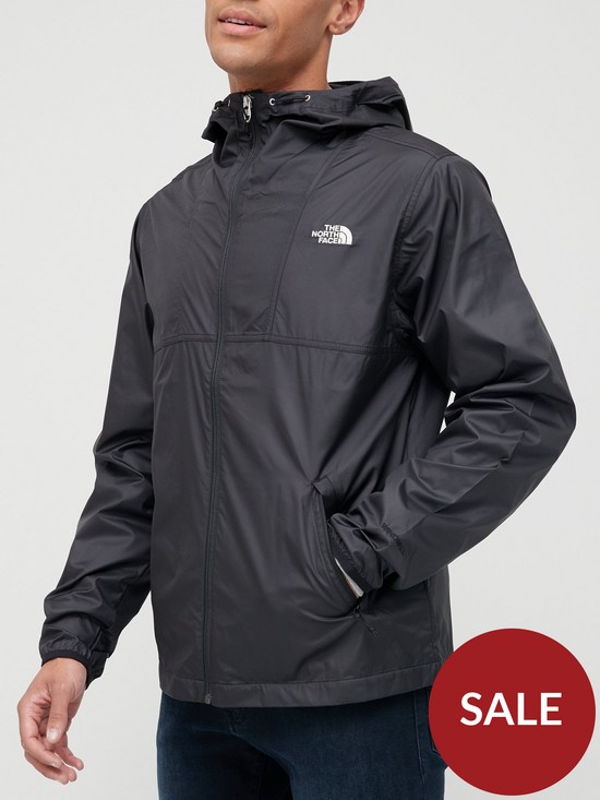 front image of the-north-face-cyclone-jacket-black