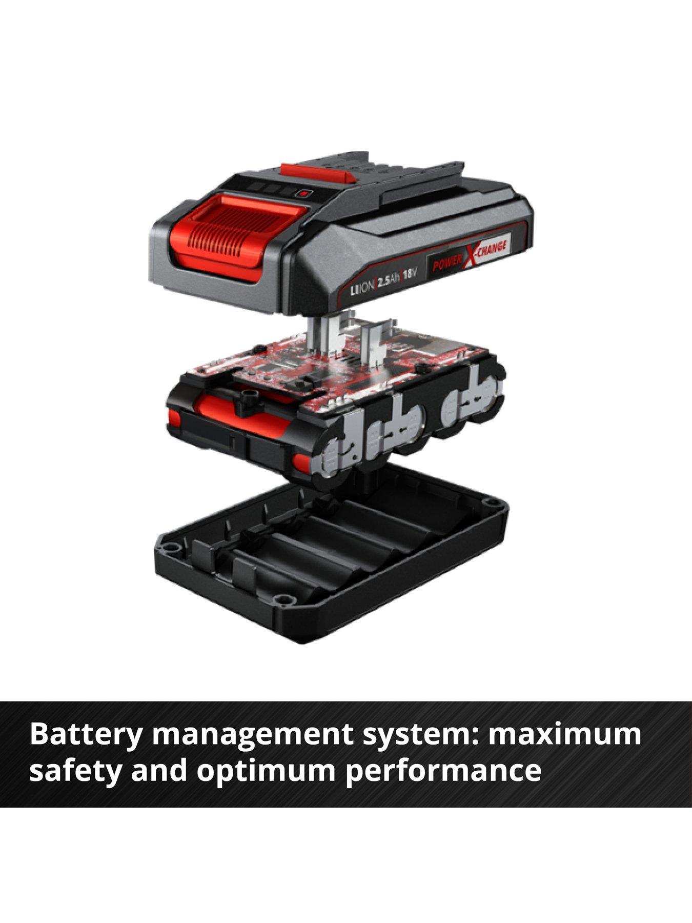  image of einhell-pxc-18v-25ah-starter-kit-battery-and-charger