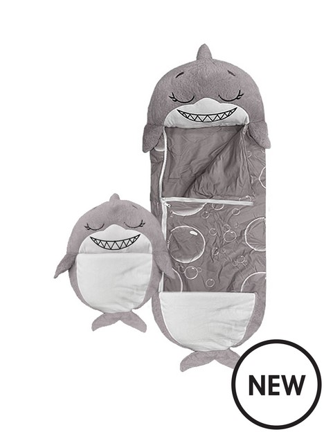 happy-nappers-grey-shark-sleeping-bag-medium