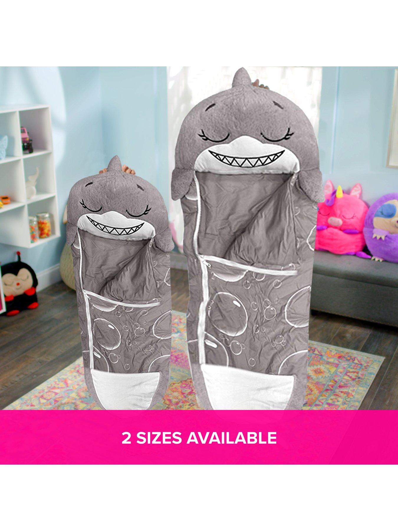 Image 3 of 6 of Happy Nappers Grey Shark Sleeping Bag - Medium