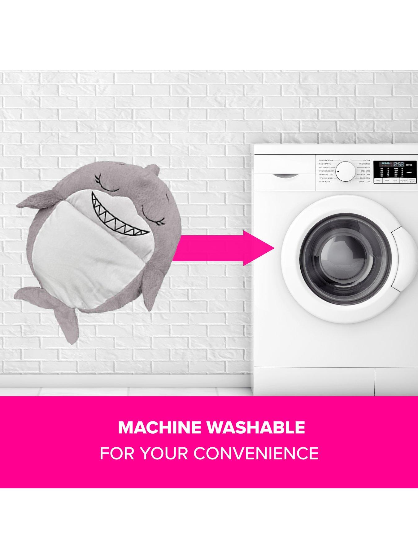 Image 4 of 6 of Happy Nappers Grey Shark Sleeping Bag - Medium