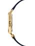  image of sara-miller-white-and-gold-detail-swallow-dial-navy-leather-strap-ladies-watch