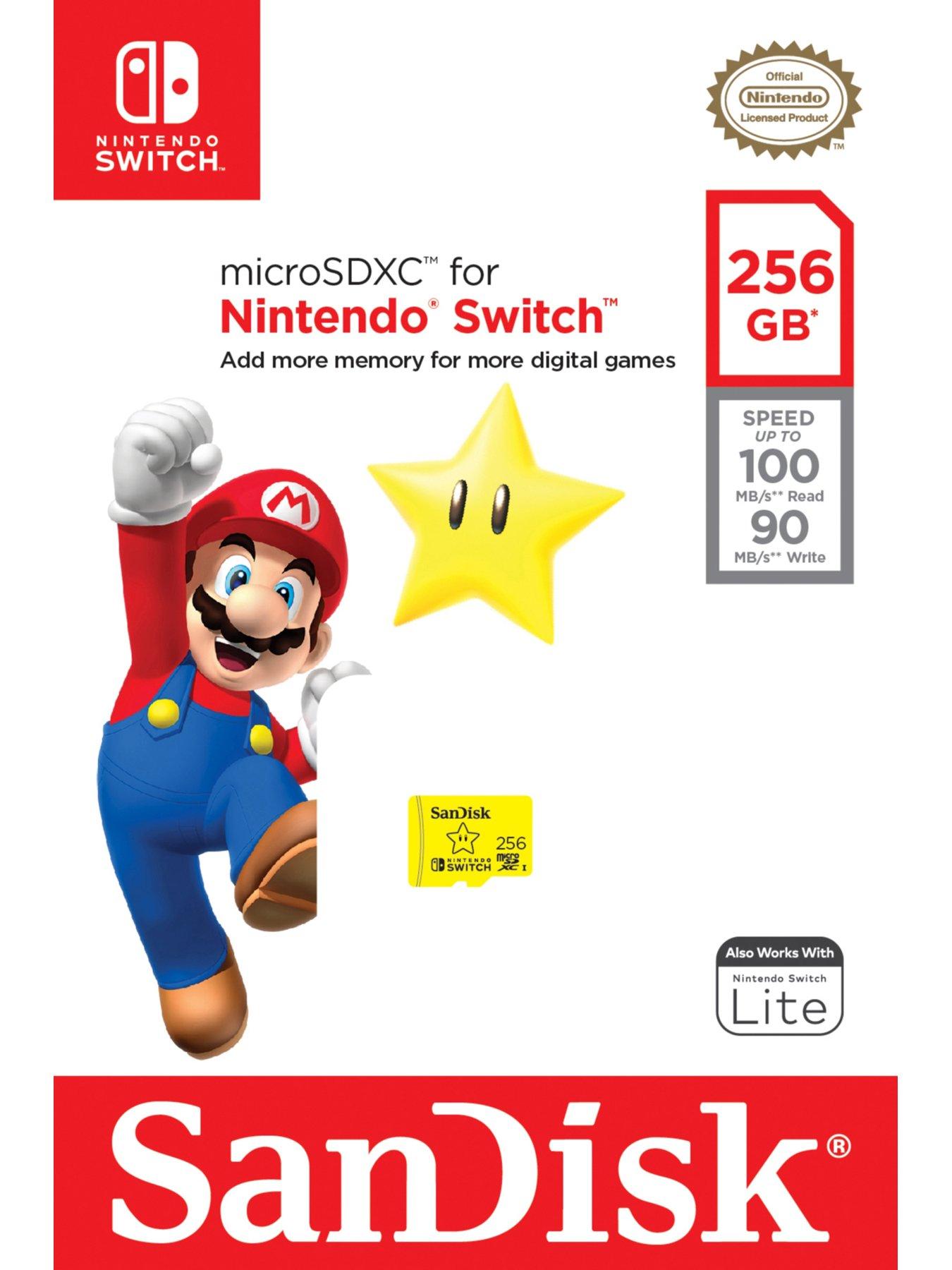  image of sandisk-256gb-microsdxc-uhs-i-card-for-nintendo-switch