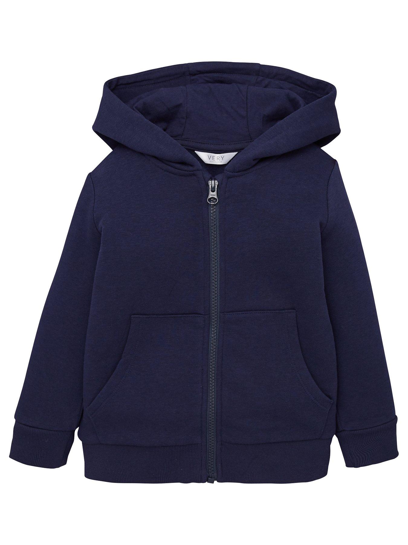  image of everyday-unisexnbspzip-throughnbspschoolnbsphoodie-navy