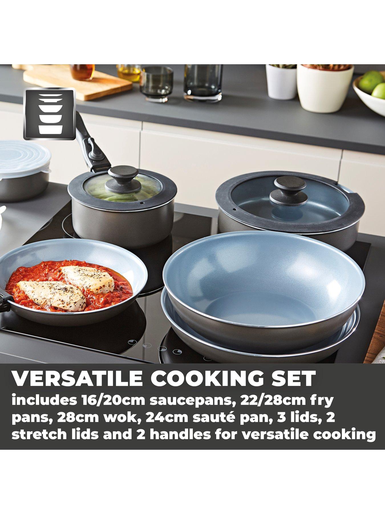 Image 3 of 6 of Tower Freedom 13pc Non-Stick Cookware Set, Cerasure Coating, Graphite