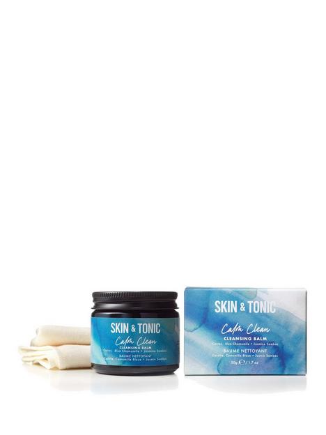 skin-tonic-calm-clean-cleasning-balm-with-jasmine-50g-cleanse-replenish-incudes-organic-cotton-cleansing-cloth