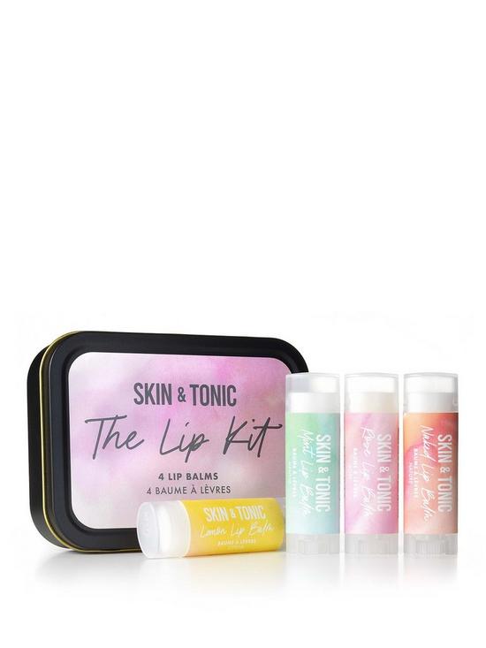 front image of skin-tonic-4-lip-balms-that-nourish-soothes-100-organic-and-natural