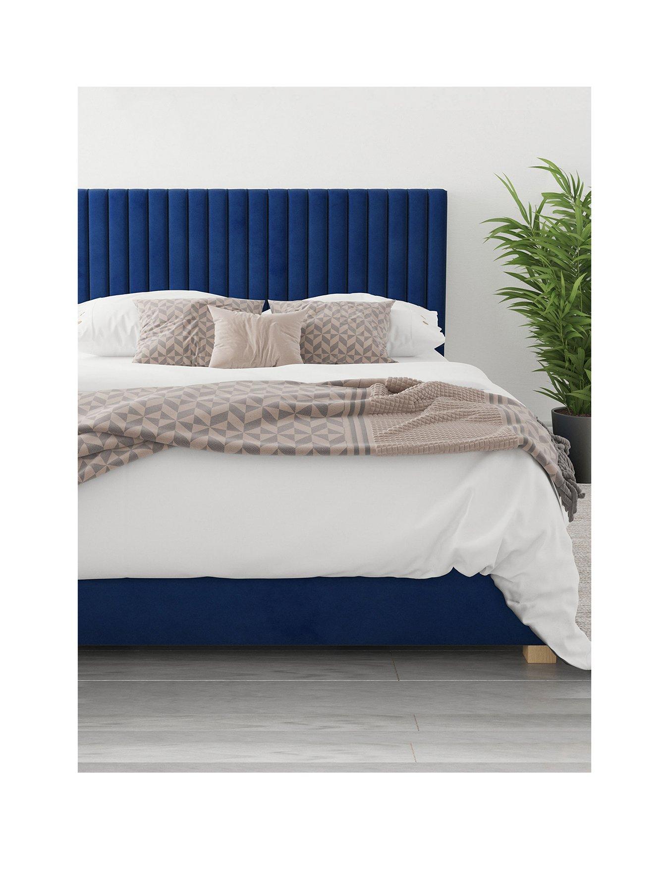 Aspire Grant Ottoman Storage Bed Frame with Padded Headboard