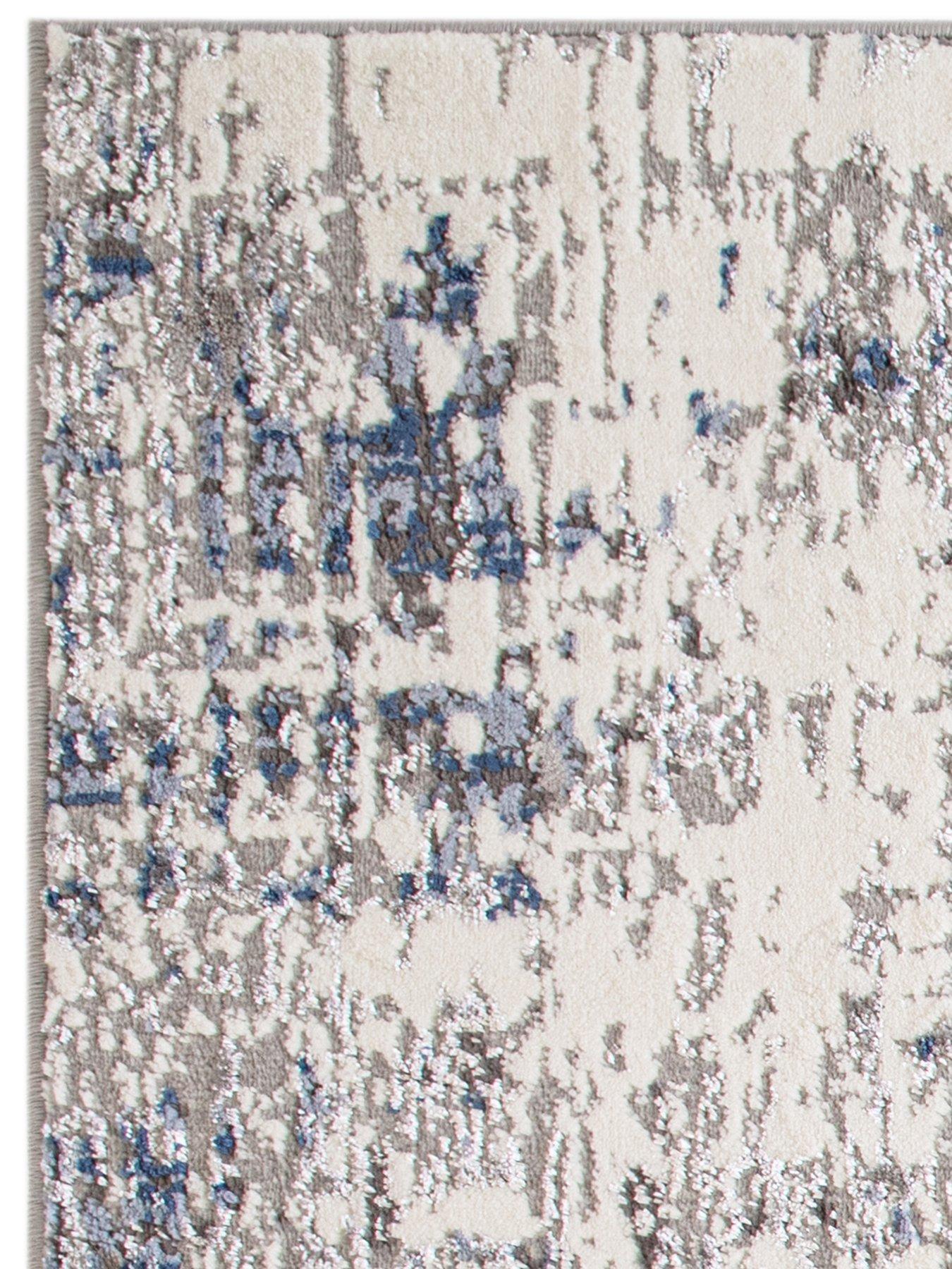 Image 4 of 6 of Asiatic Orion Abstract Blue Rug