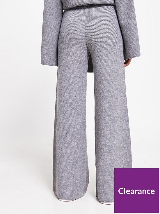 stillFront image of river-island-knitted-lounge-trousers-charcoal