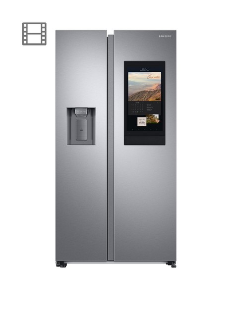 samsung-family-hub-rs6ha8891sleu-american-style-fridge-freezer-with-spacemaxtrade-technology-e-rated-aluminium