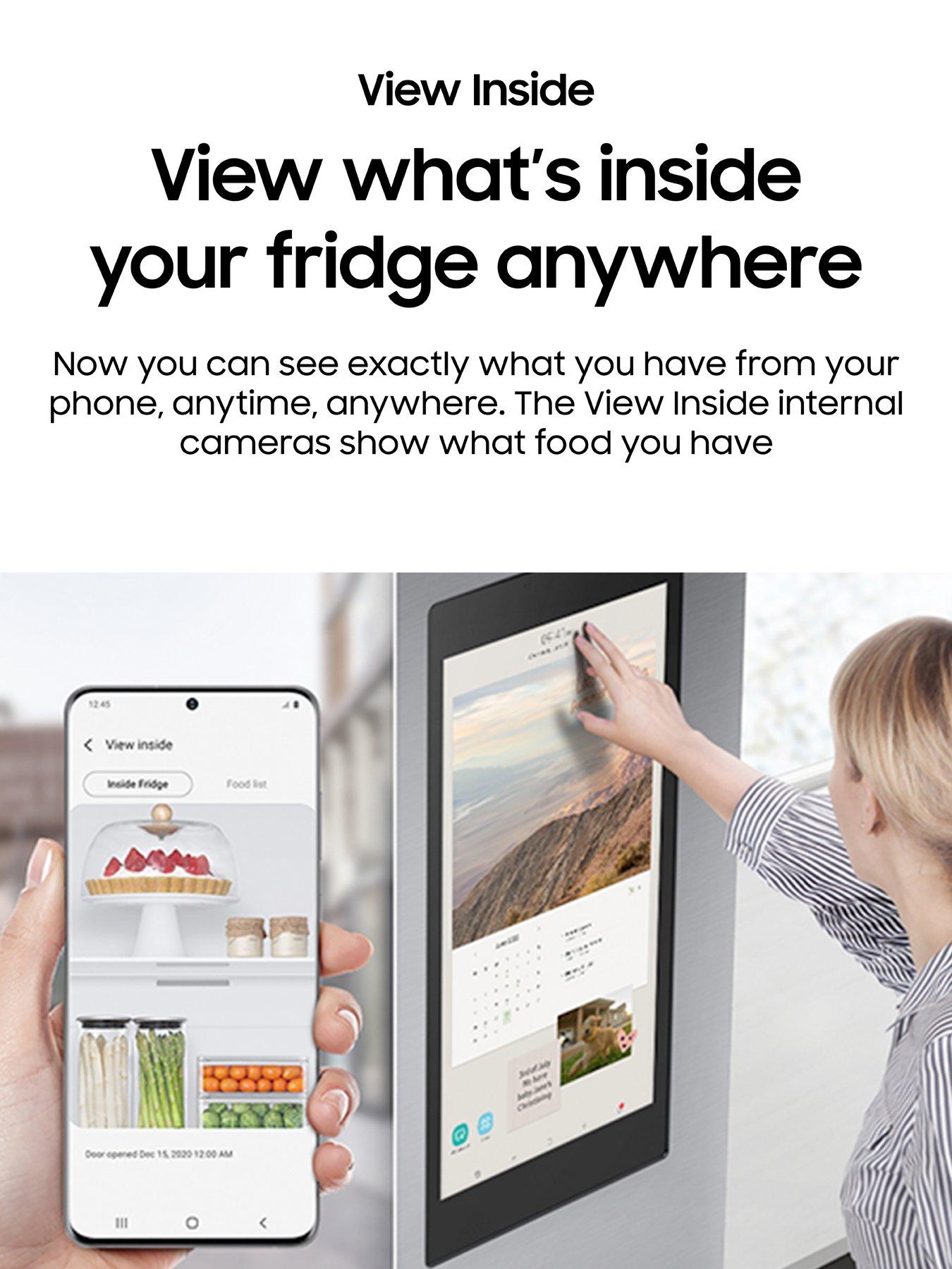  image of samsung-family-hub-rs6ha8891sleu-american-style-fridge-freezer-with-spacemaxsuptradesup-technology-e-rated-aluminium