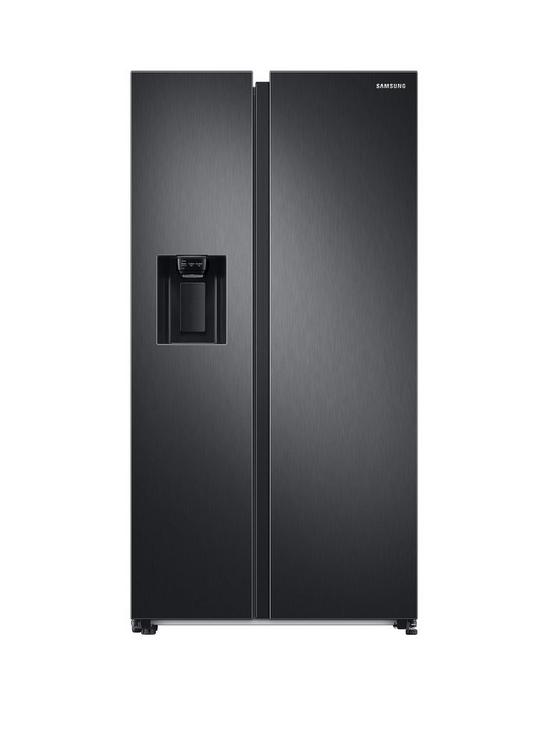 front image of samsung-rs68a8830b1eu-american-style-fridge-freezer-twin-cooling-plus
