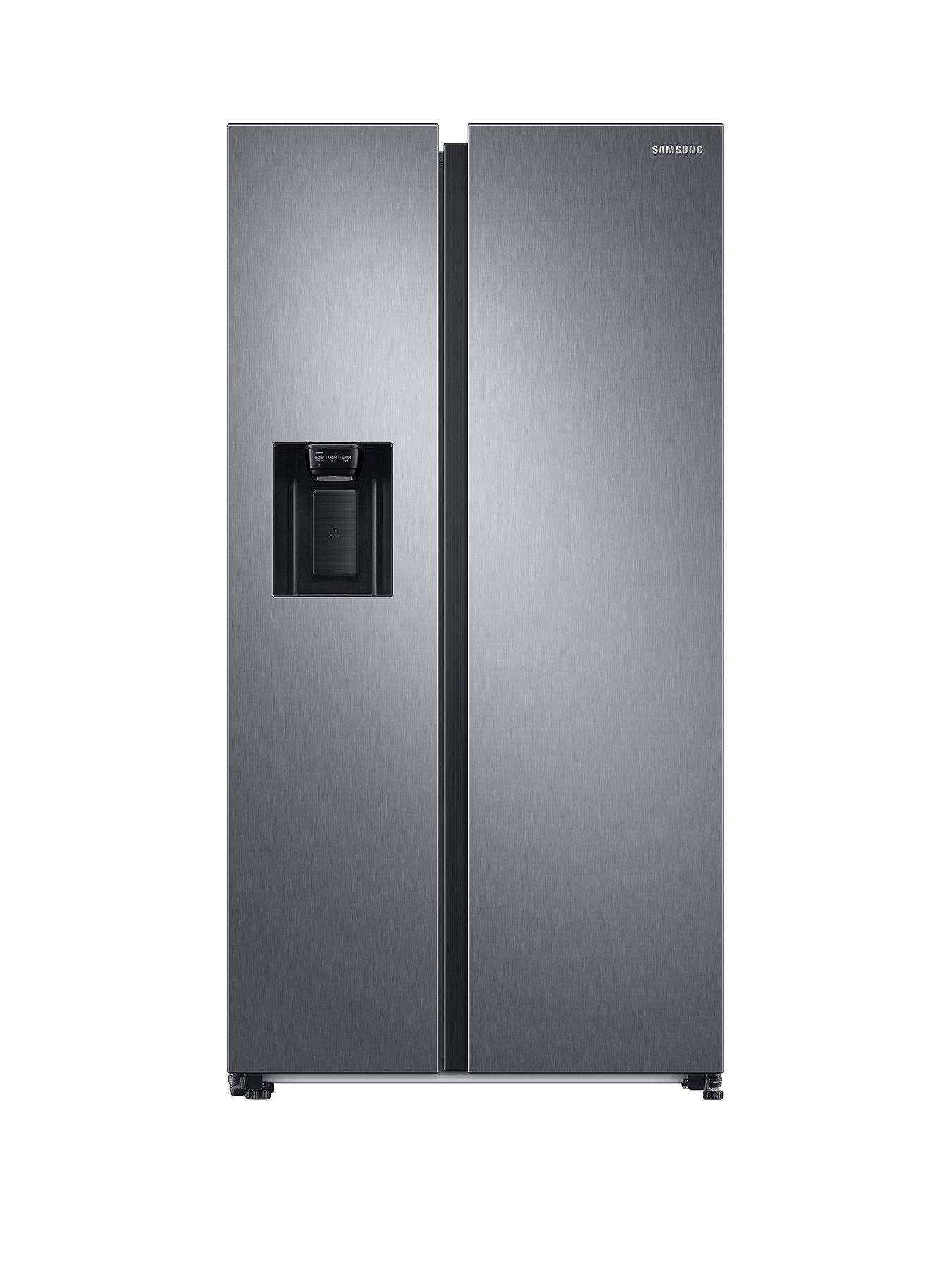 front image of samsung-series-7-rs68a8830s9eu-american-style-fridge-freezer-with-spacemaxtrade-technology-f-rated-matte-stainless