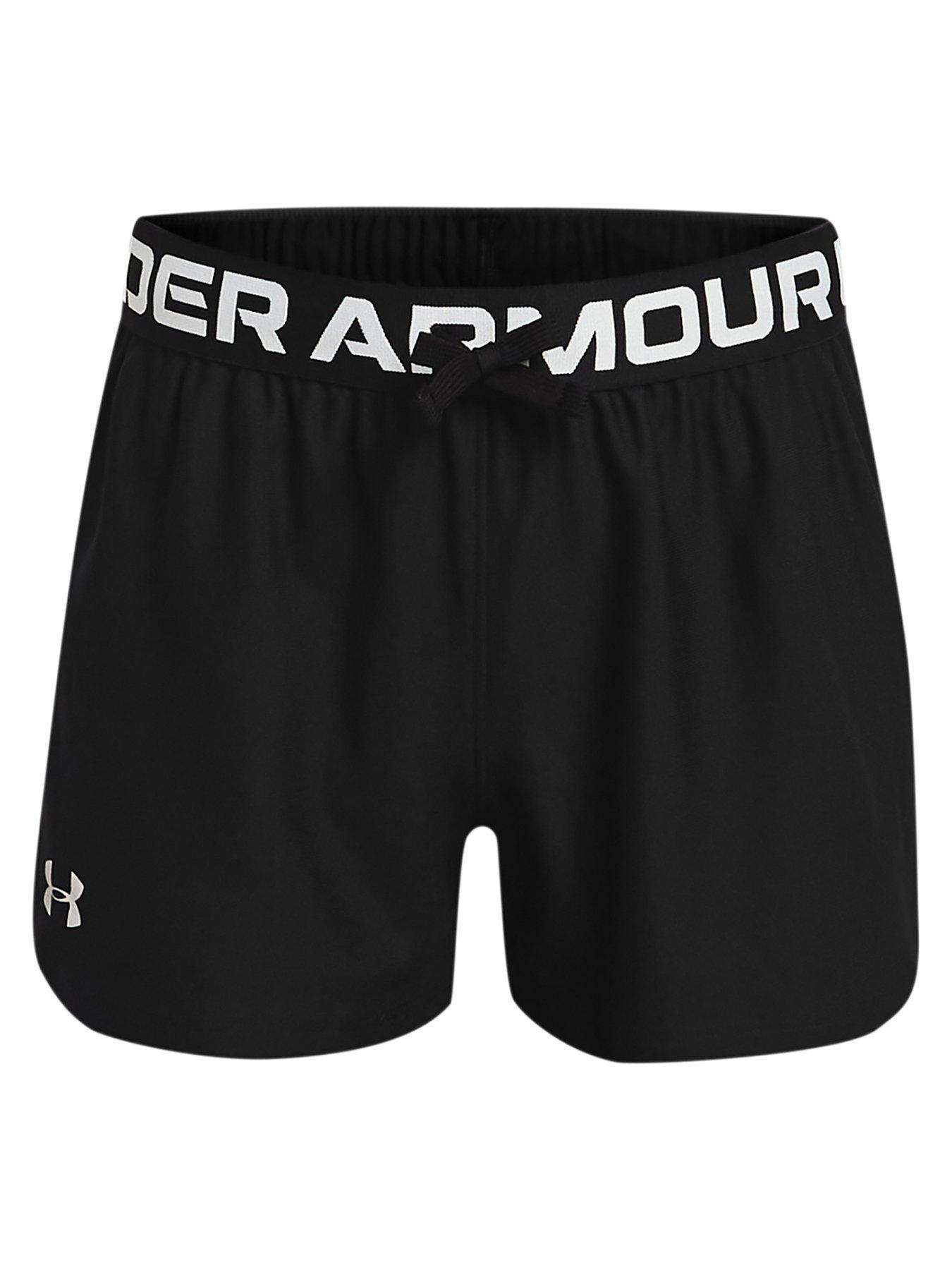 UNDER ARMOUR Women's Play Up 2-In-1 Shorts - Black/White