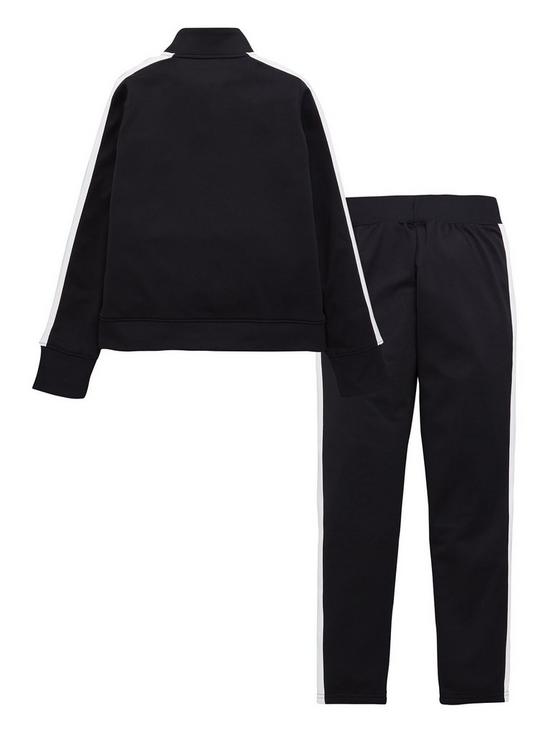 back image of under-armour-girlsnbspknit-tracksuit-black