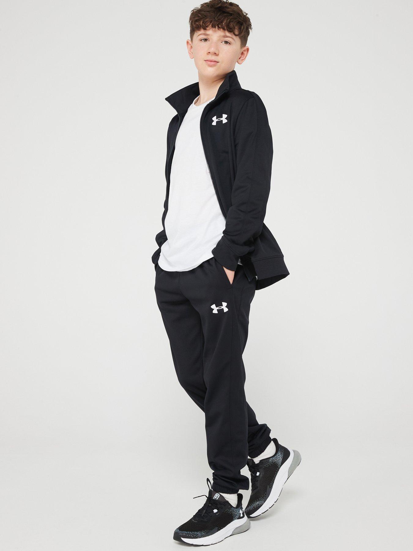 undefined Boys Knit Track Suit - Black