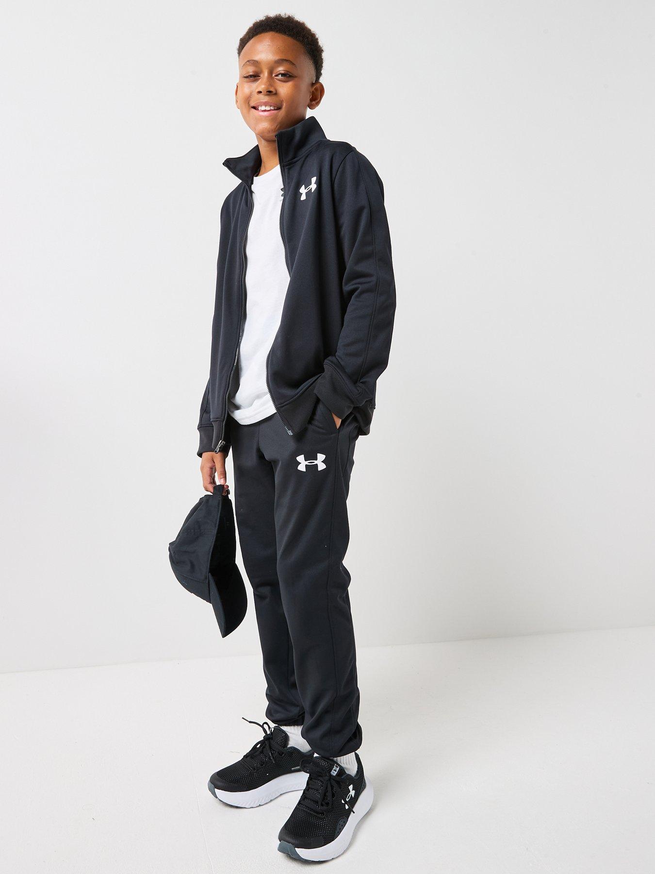 Image 3 of 6 of UNDER ARMOUR Boys Knit Track Suit - Black