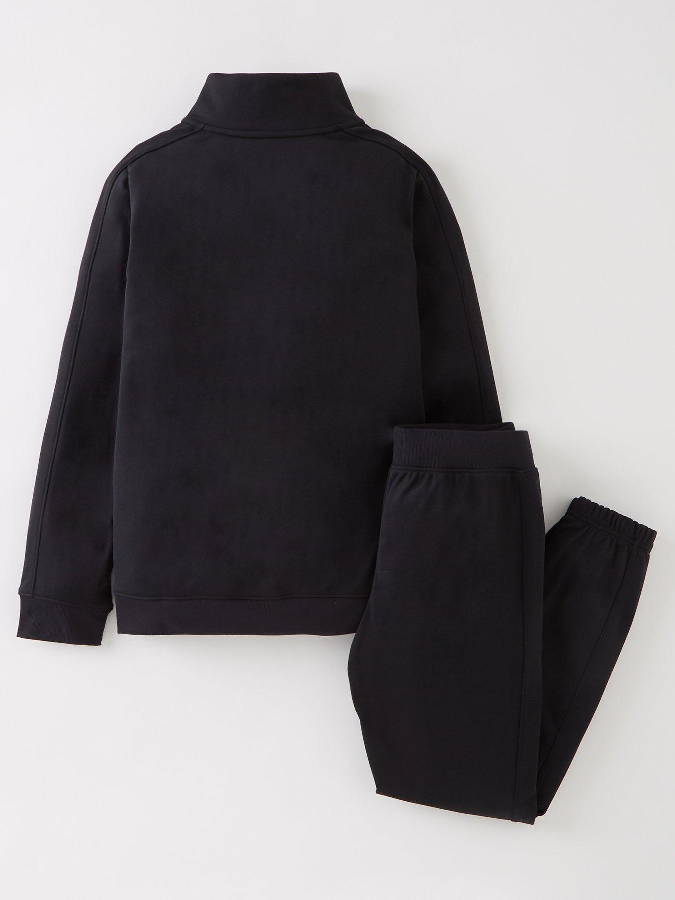 UNDER ARMOUR Boys Knit Track Suit - Black