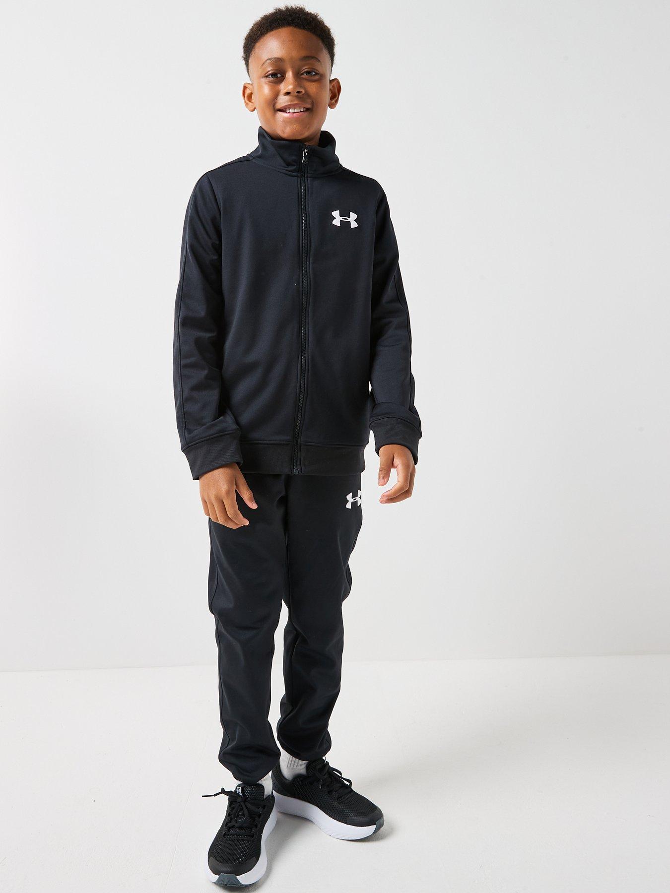 Image 5 of 6 of UNDER ARMOUR Boys Knit Track Suit - Black