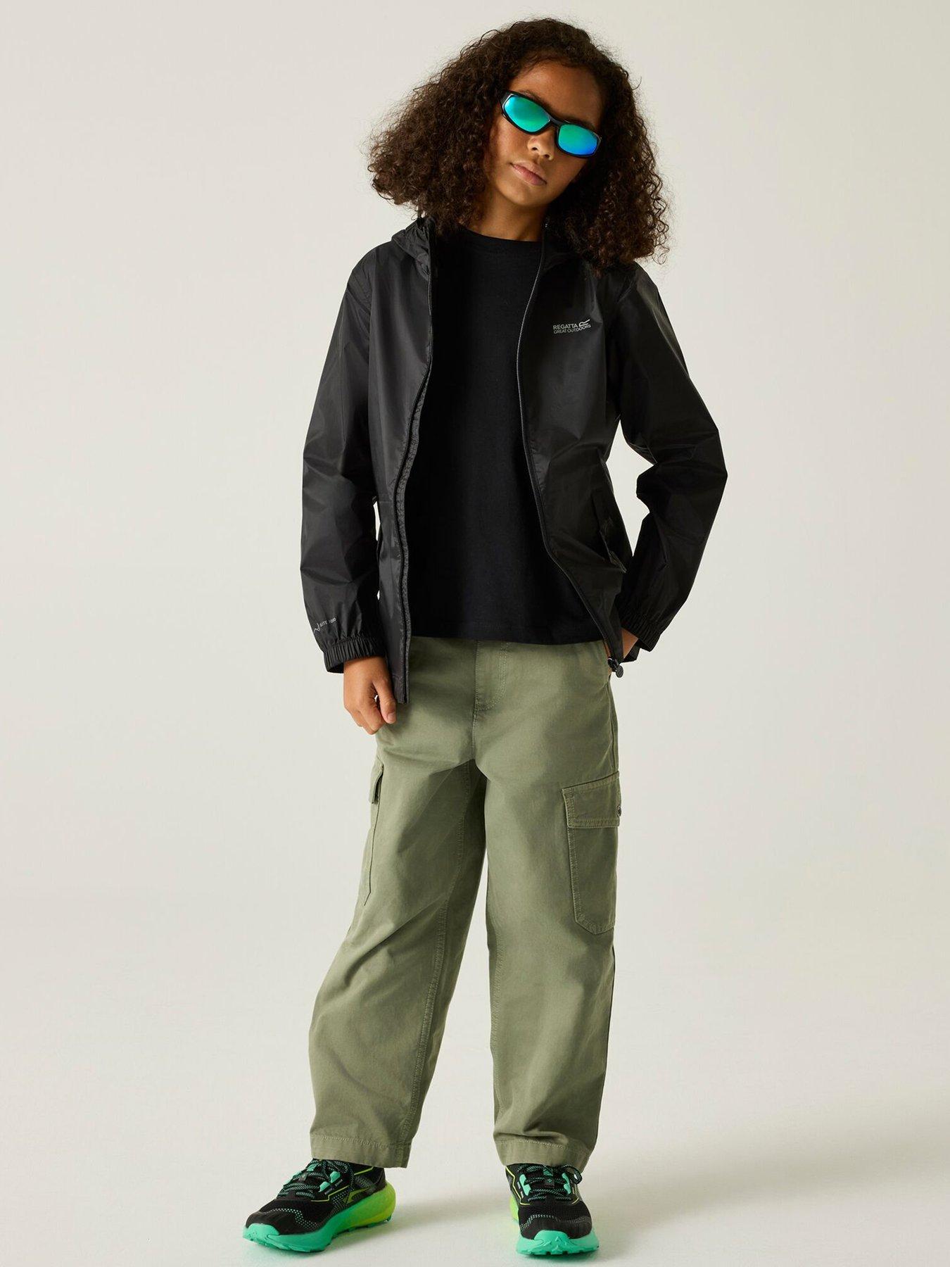 Image 3 of 6 of Regatta Kids Pack-It Waterproof Jacket III - Black