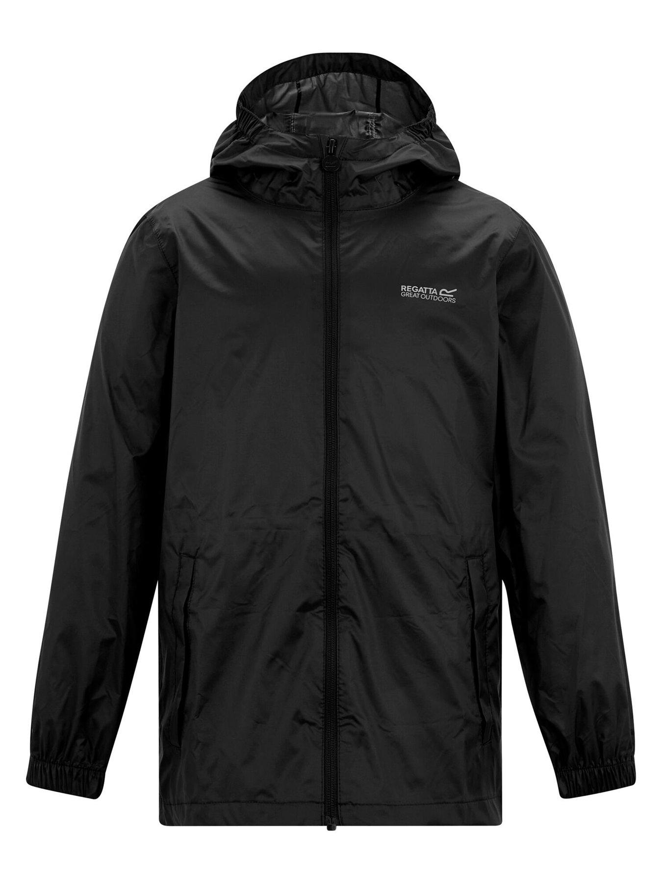 Image 5 of 6 of Regatta Kids Pack-It Waterproof Jacket III - Black