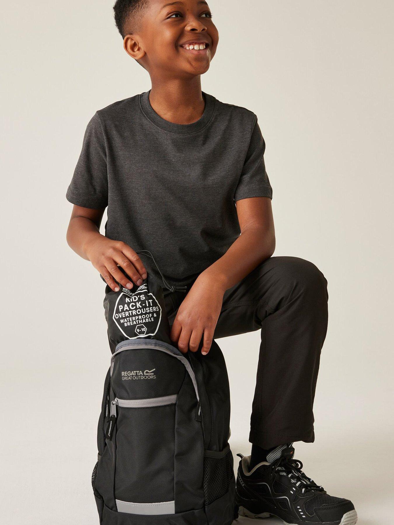 Regatta Kids Pack-it Overtrousers - Black