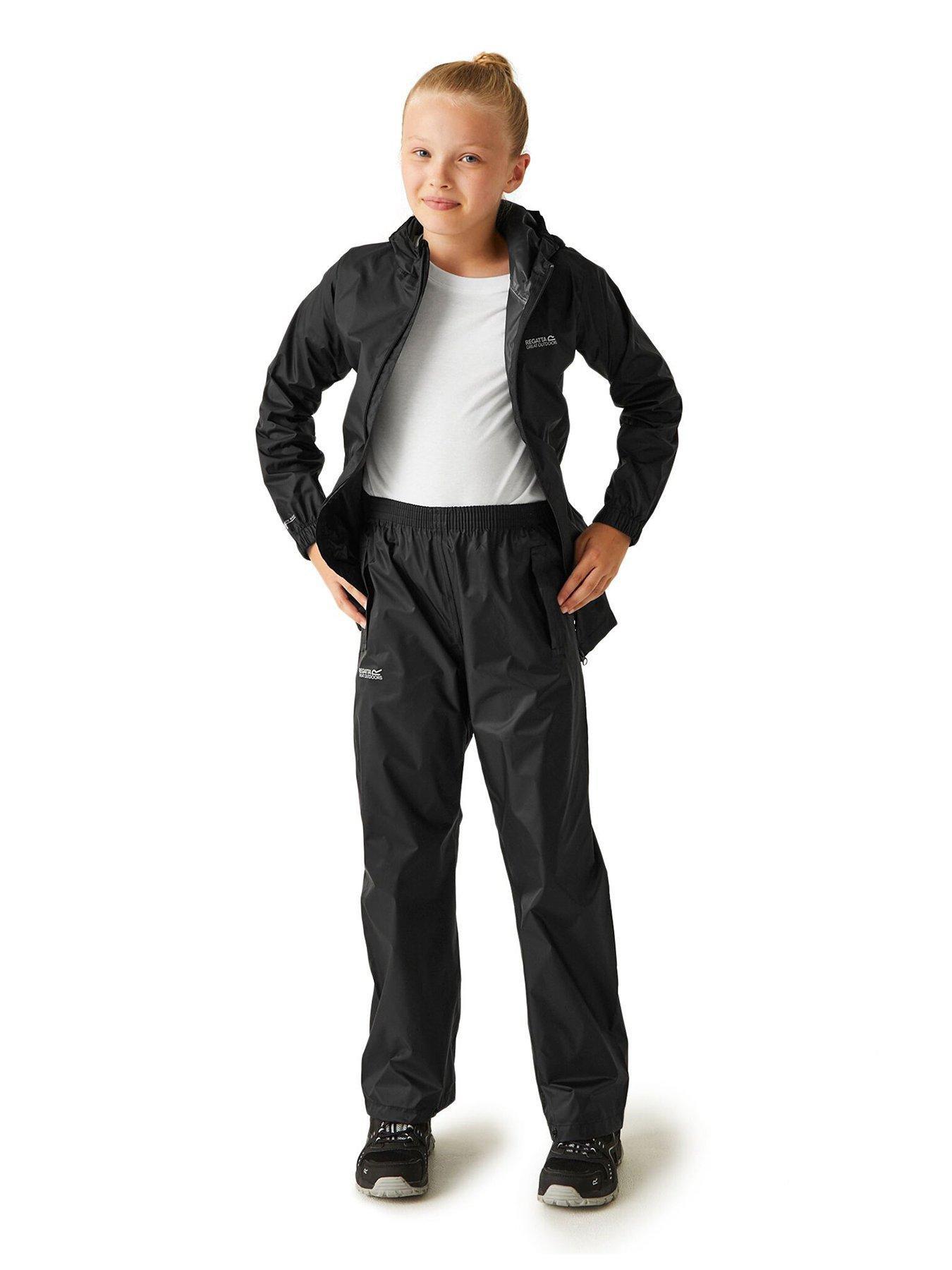 Image 3 of 5 of Regatta Kids Pack-it Overtrousers - Black