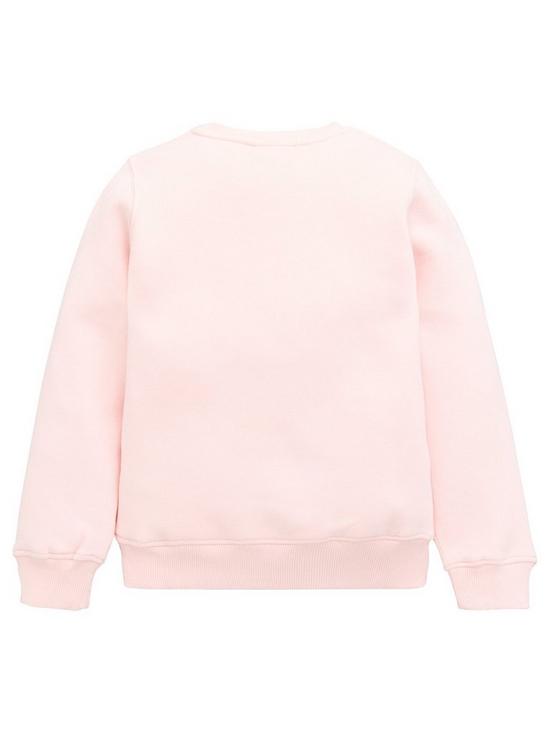 back image of ellesse-younger-girls-core-siobhen-sweatshirt-light-pink
