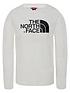  image of the-north-face-unisex-long-sleeve-easy-t-shirt-white