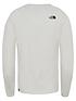 image of the-north-face-unisex-long-sleeve-easy-t-shirt-white