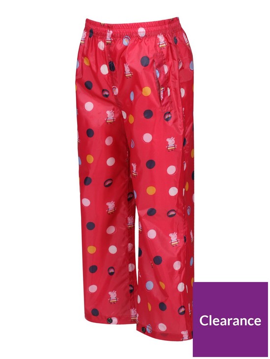 front image of regatta-peppa-pack-it-overtrousers-pink