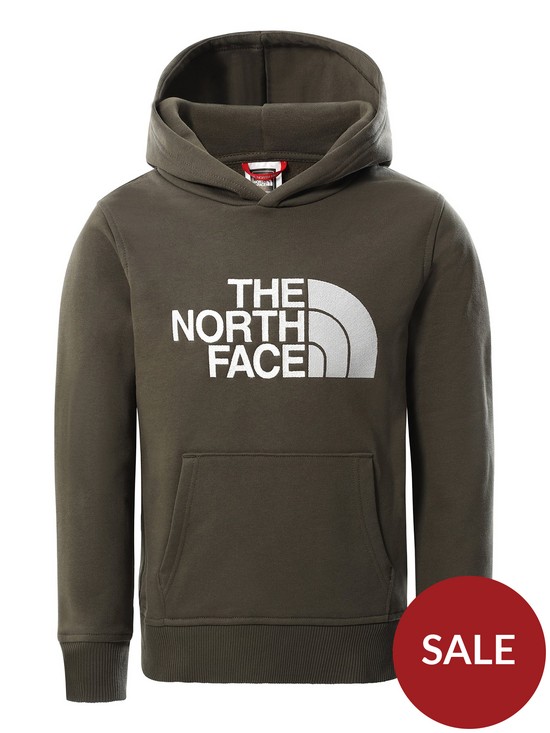 front image of the-north-face-unisex-drew-peak-pullover-hoodie-green