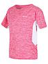 image of regatta-takson-ii-quick-dry-t-shirt-pinkwhite
