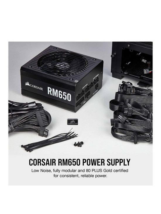 stillFront image of corsair-rm-series-rm650-80-plus-gold-fully-modular-atx-power-supply