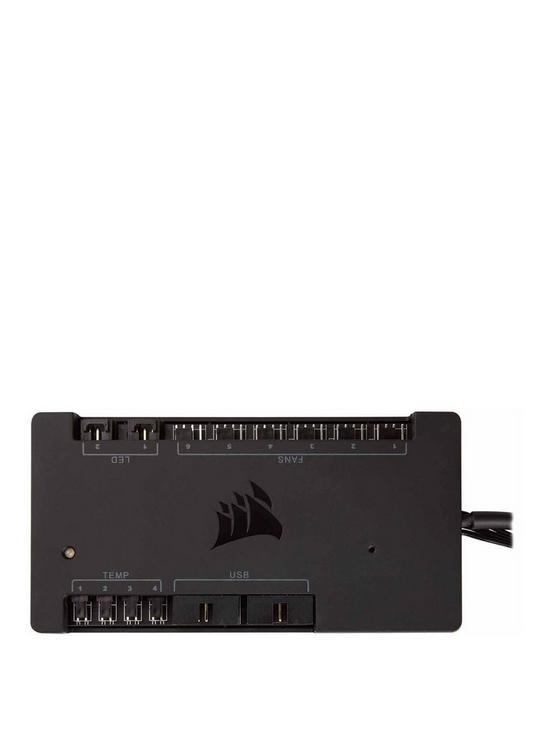 front image of corsair-commander-pro-digital-fan-and-rgb-lighting-controller