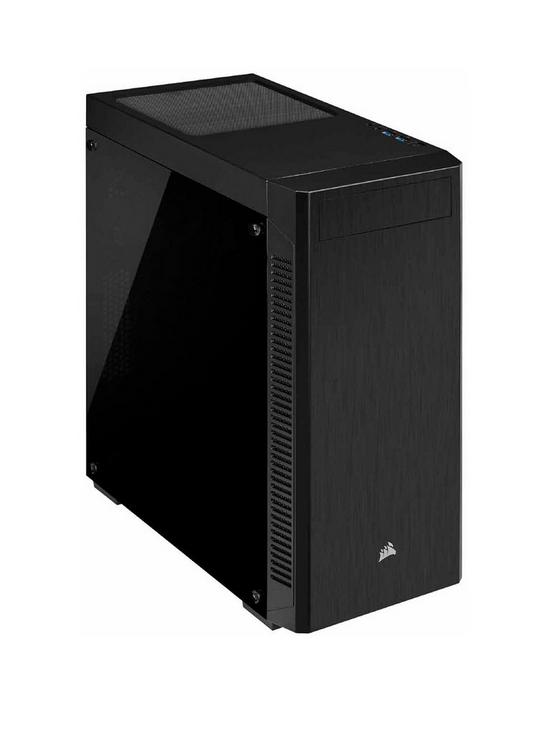 front image of corsair-110r-tempered-glass-mid-tower-atx-case