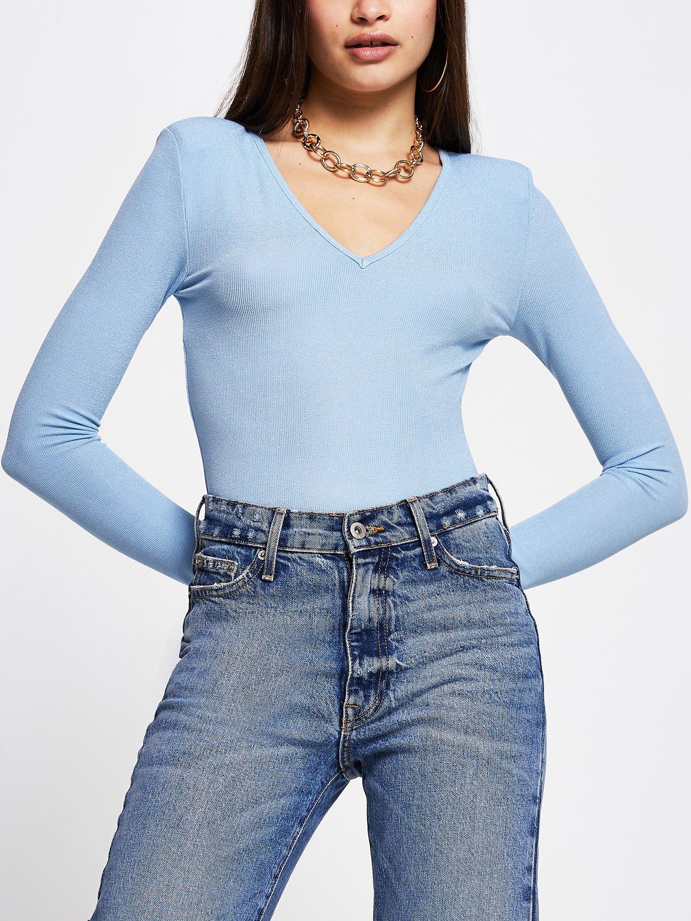 baby blue going out top