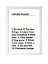  image of east-end-prints-house-rules-by-native-state-a3-framed-print