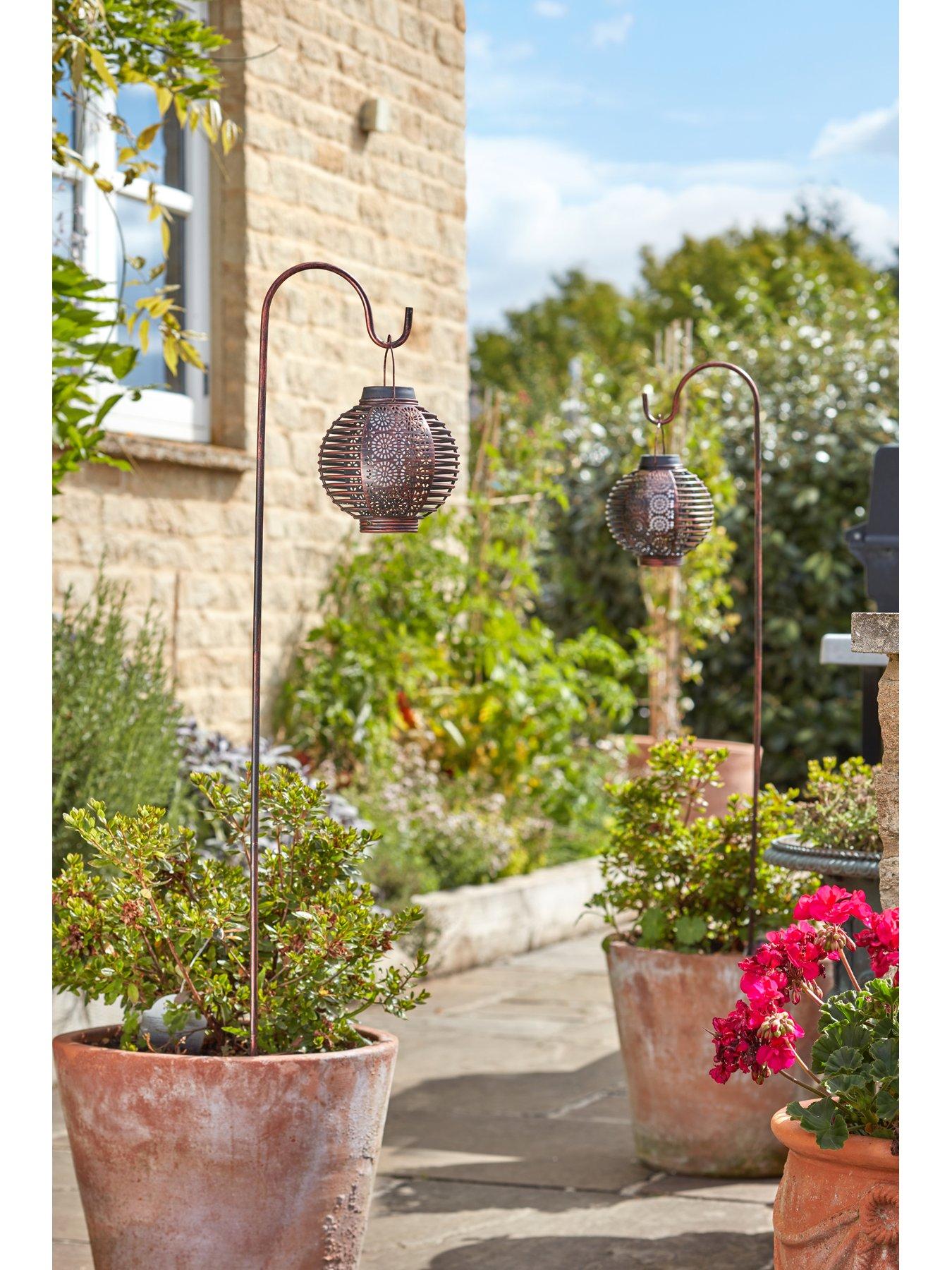Image 2 of 6 of Smart Solar Forli Flaming Lantern 2 Pack