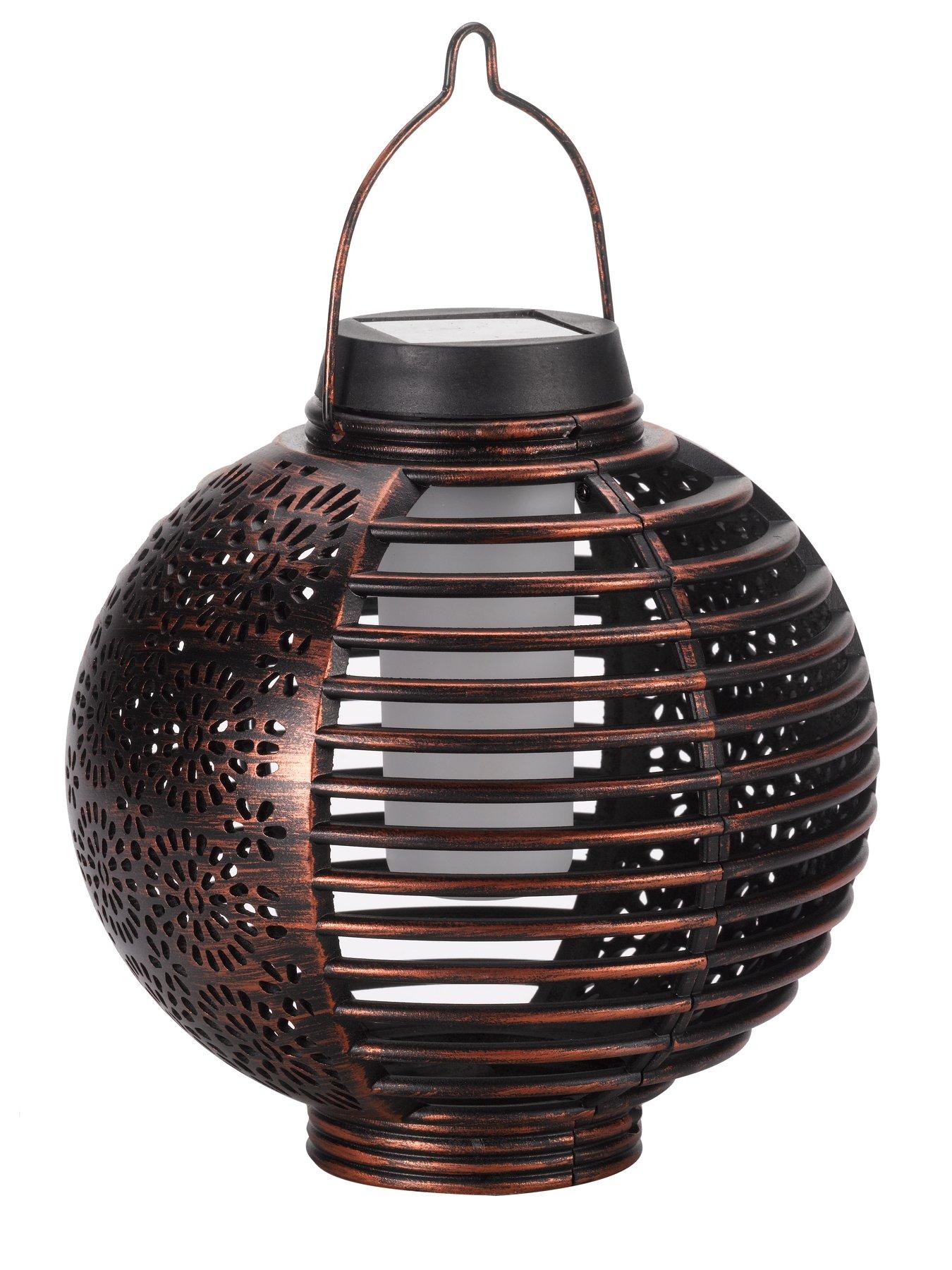 Image 4 of 6 of Smart Solar Forli Flaming Lantern 2 Pack