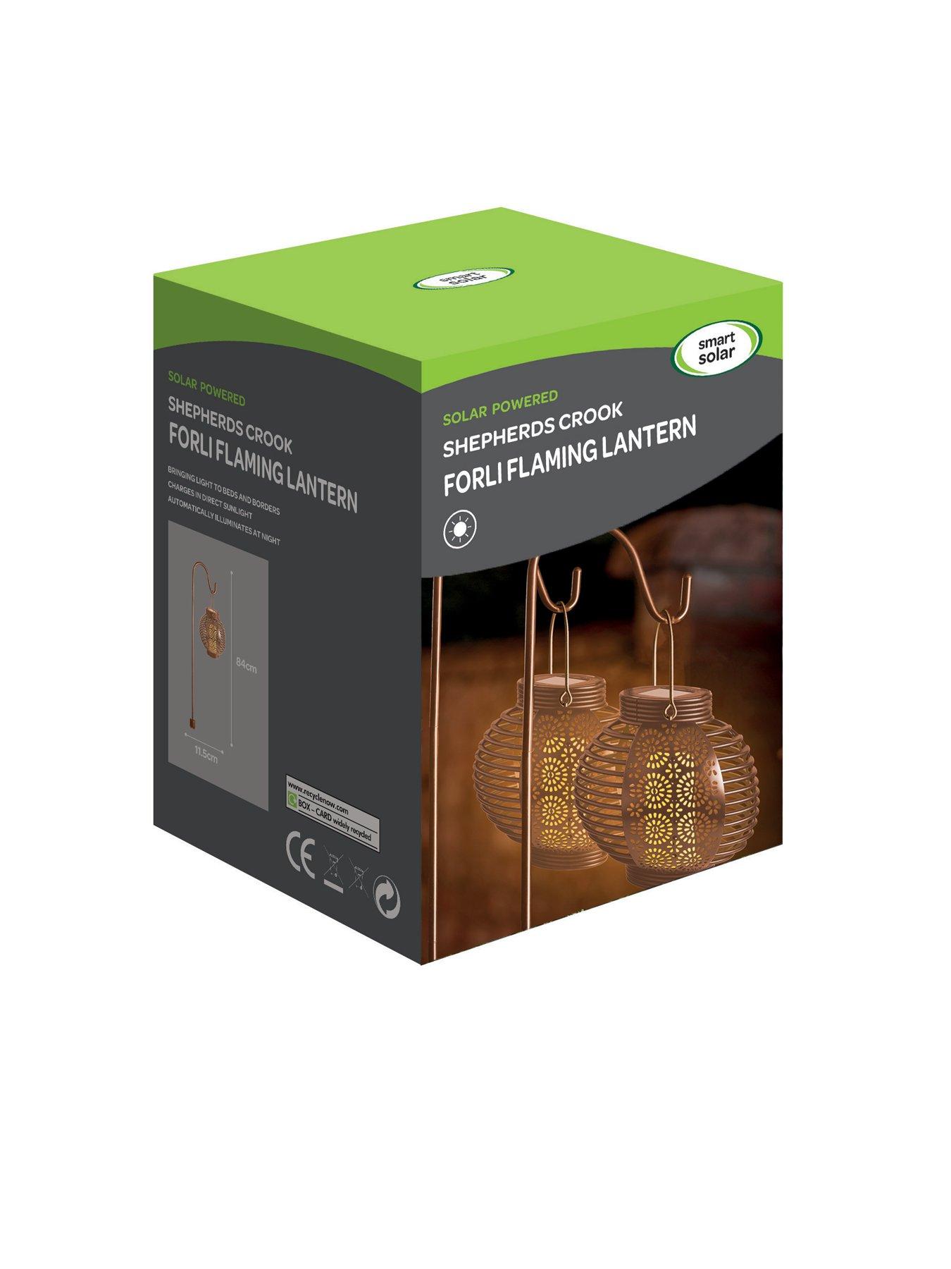Image 5 of 6 of Smart Solar Forli Flaming Lantern 2 Pack