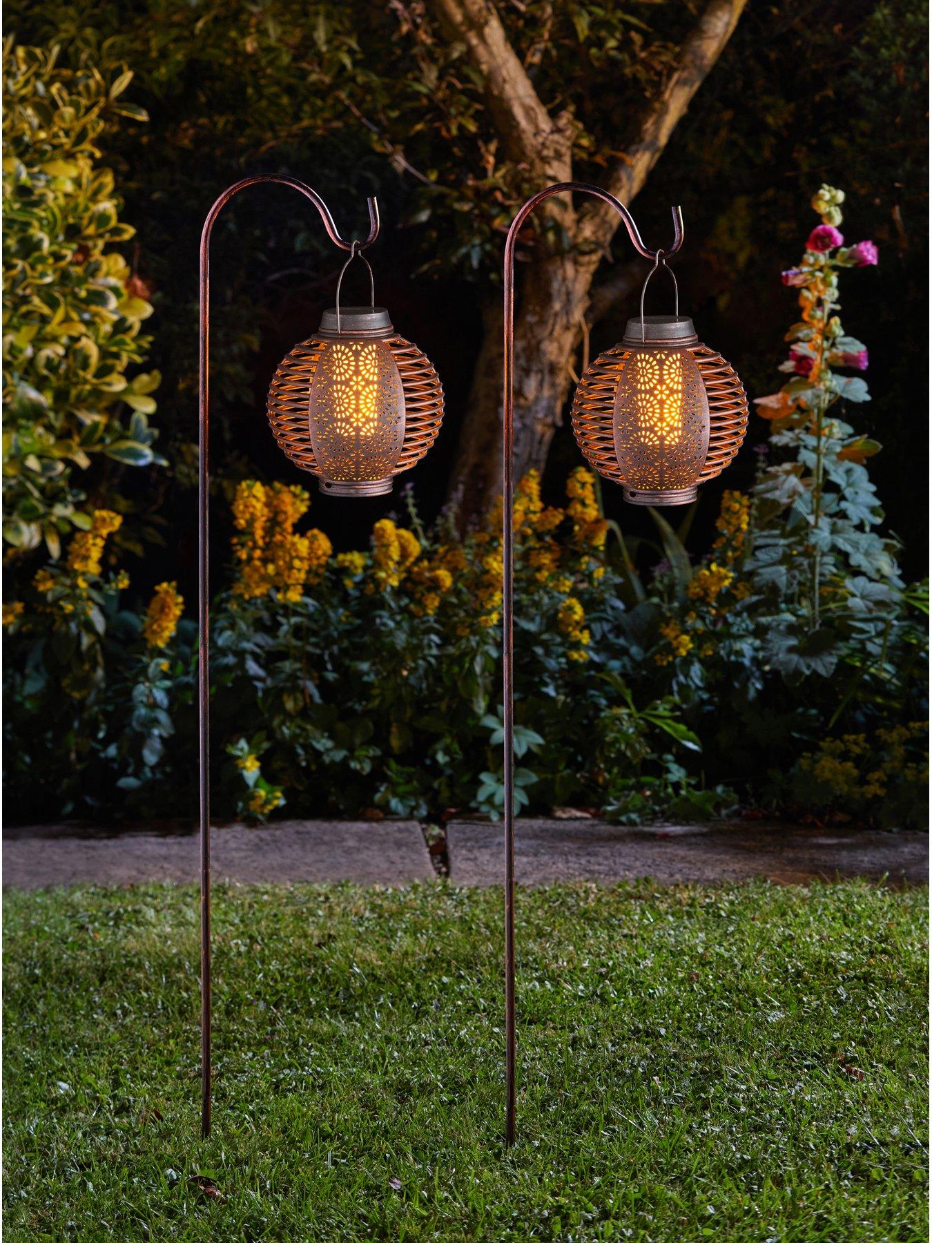 Image 6 of 6 of Smart Solar Forli Flaming Lantern 2 Pack