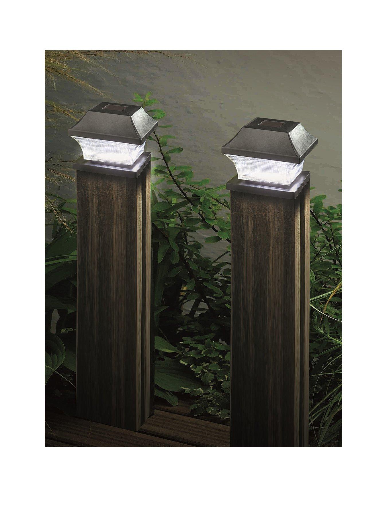 Smart Solar Solar Garden Post Lights (2-Pack) | littlewoods.com